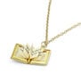 Victorian book locket necklace